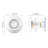 Heath Zenith White Metal Wired Lighted Push Button Doorbell