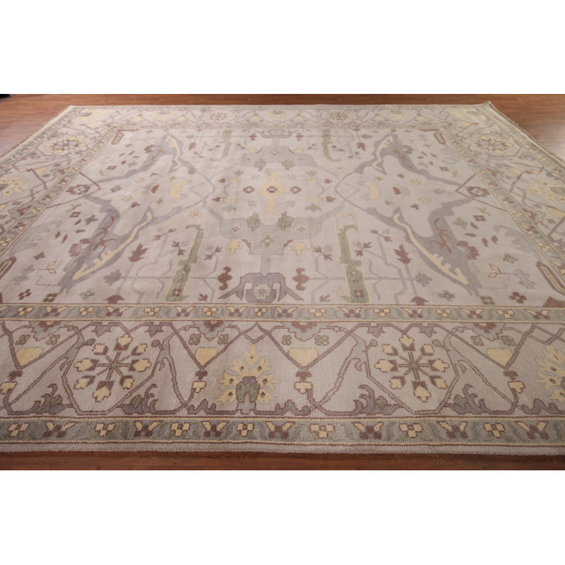 Tapis indien en laine Oushak Earth