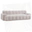 Canapé Cloud en chenille 3 places avec bouton capitonné confortable-1869920332