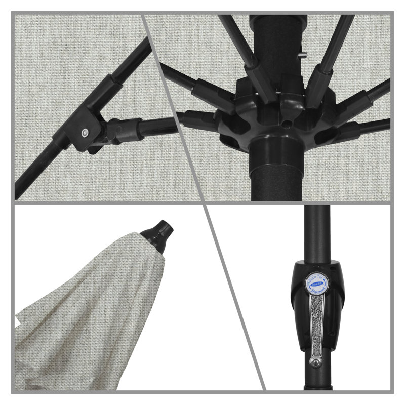 Parasol de marché 7,5 pi Gino, Toile granit Sunbrella®
