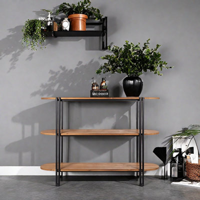 A durable bookcase with a retro style