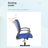 Ergonomic Task Chair Adjustable Height Office Chair Swivel Rolling Computer Chair Executive Desk Chair with Lumbar Support Armrest for Home Office-1613158469