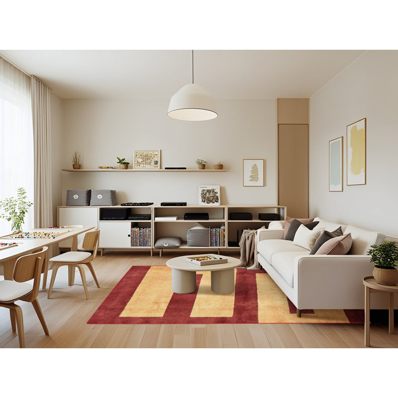 Tapis abstrait moderne 5601, Rectangle 7 pi x 9 pi