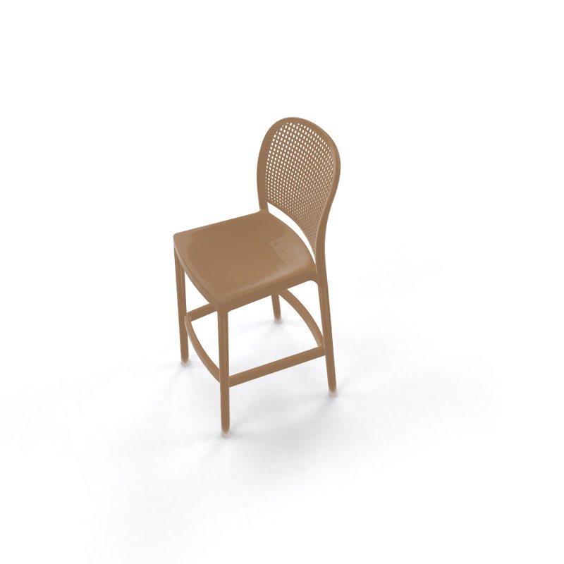 Outdoor 30'' Bar Stool, Brown