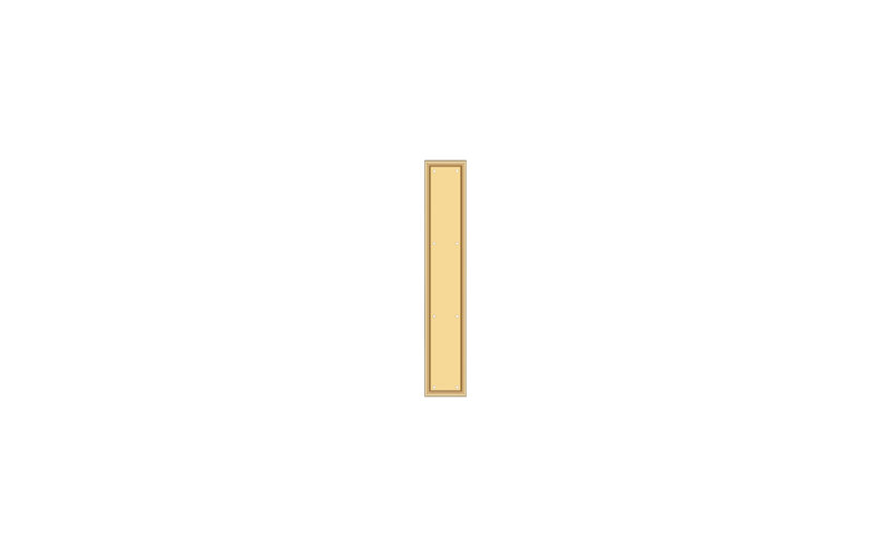 Door Sweep, PVD Polished Brass
