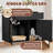 Cat Litter Box Enclosure With Drawer, Hidden Litter Box Cabinet  With Slot Row, Ventilation For Living Room, Bedroom, wood-1084098728