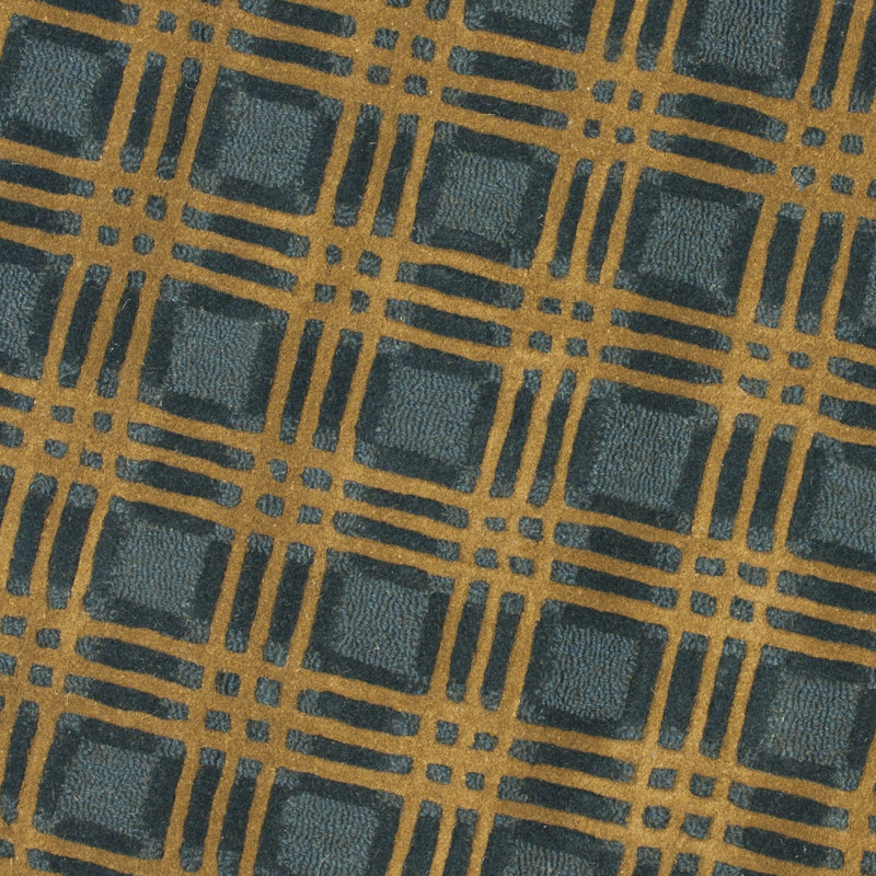 Simryn Hand Tufted Wool Pile Geometric Rug, Rectangle 4' x 6'