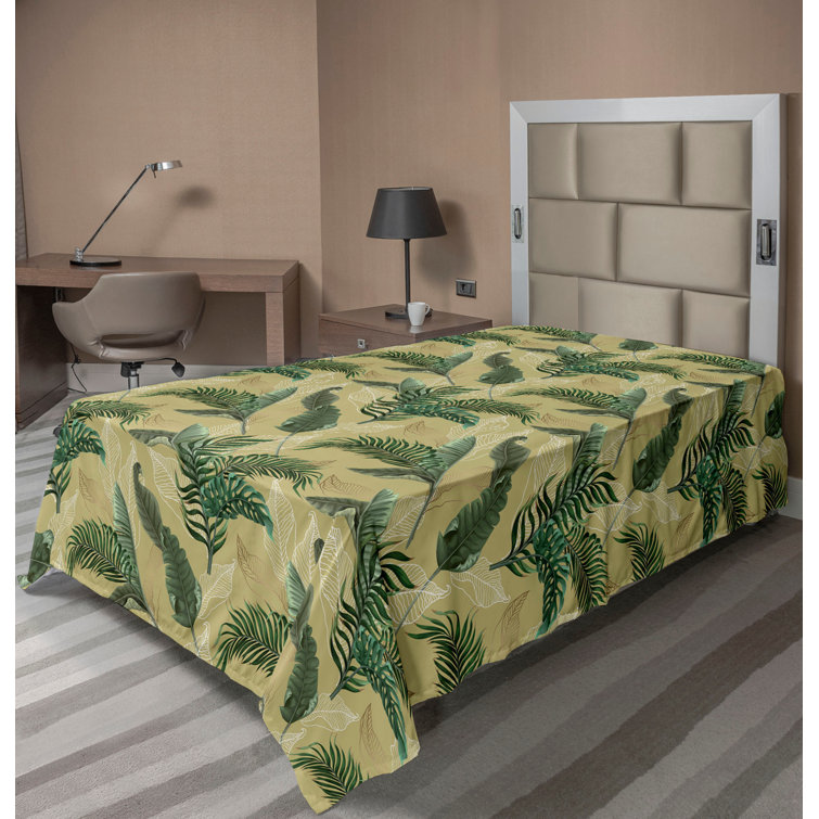 Ambesonne, drap plat floral pivoines, art botanique printanier
