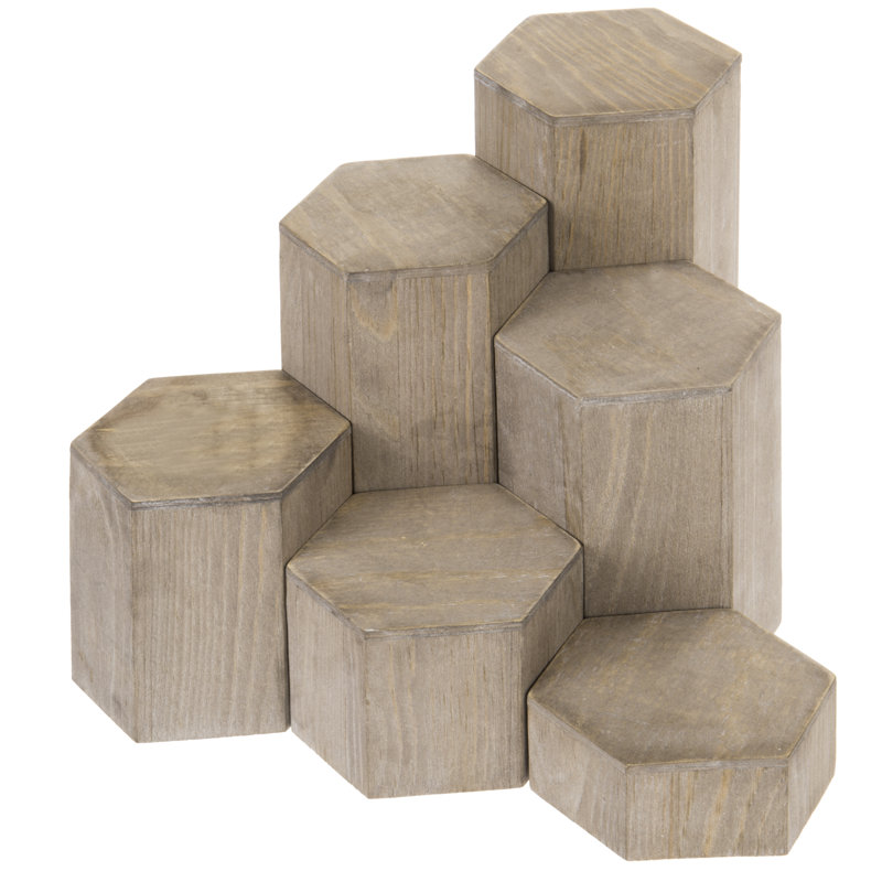 6 Piece Hexagonal Jewellery Stand Set