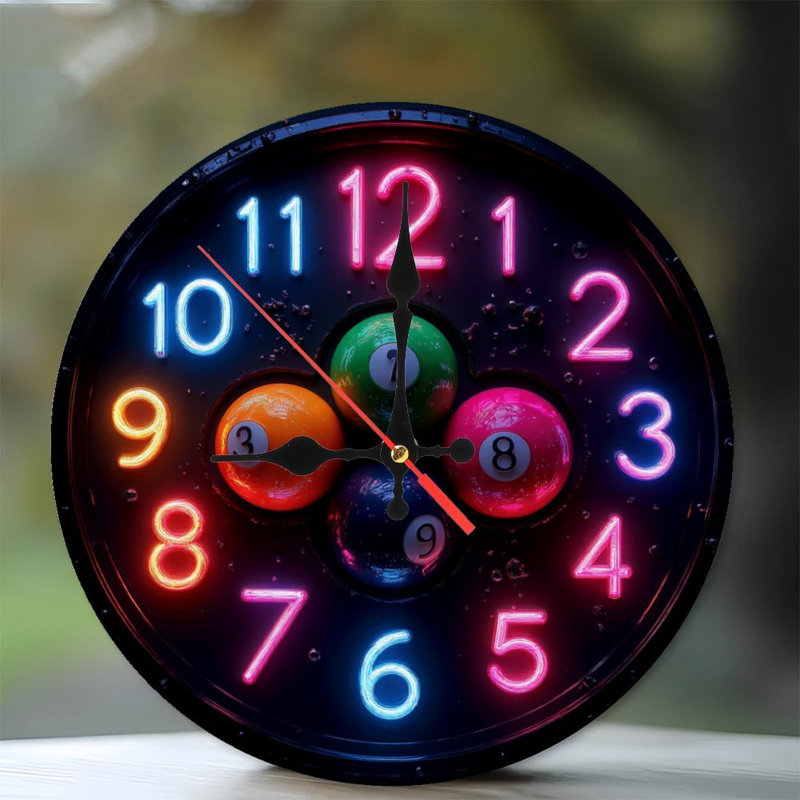 Ensemble de boules de billard colorées à DEL