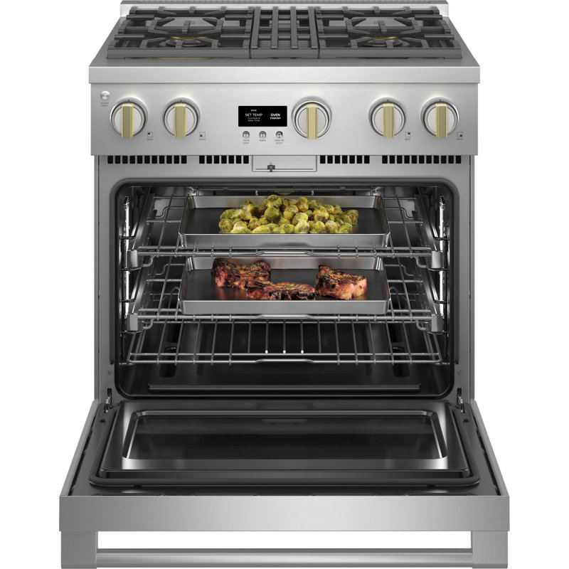 Monogram 30" Professional Range With 4 Burners, Natural Gas, 5.7 cu ft