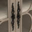 Armoire élégante à 4 portes de style européen antique avec portes en verre trempé, facile à assembler-2002101667