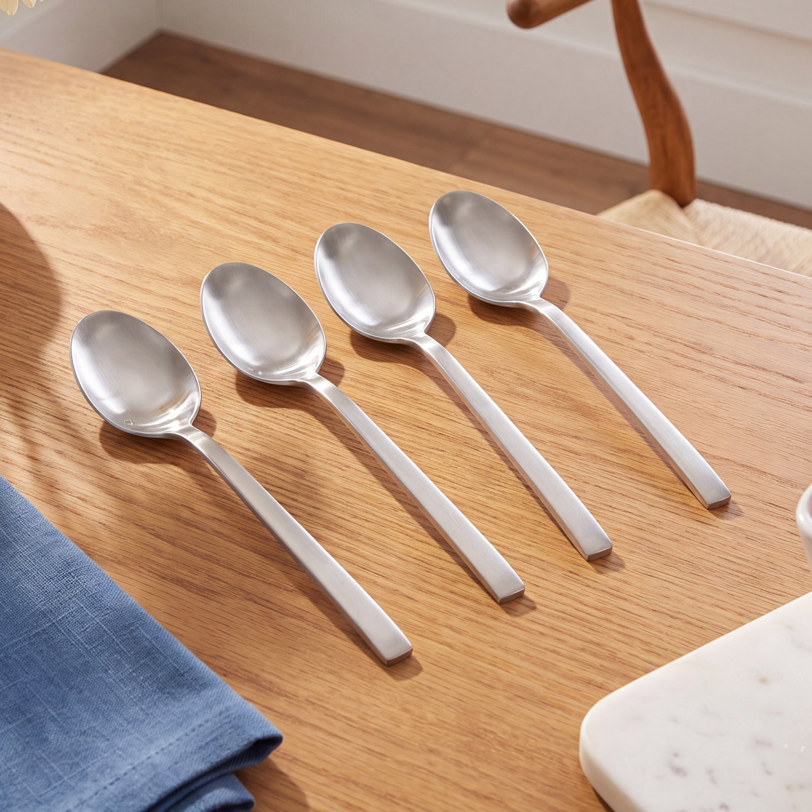 Arezzo Brushed Stainless Steel Serving Spoon