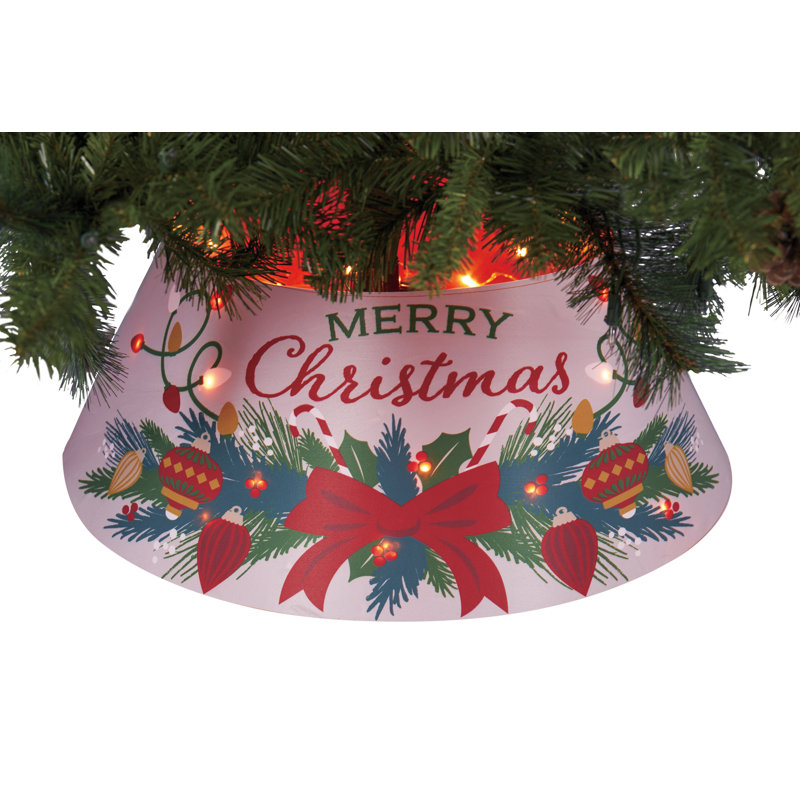 Collier d'arbre en tissu Merry Christmas