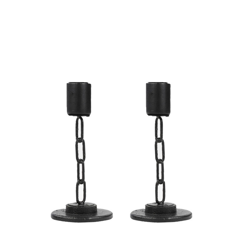 2 Piece Metal Tabletop Candelabra Set, 22" H x 4" W x 4" D