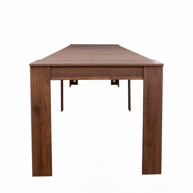 Multifunctional extendable console table, Walnut