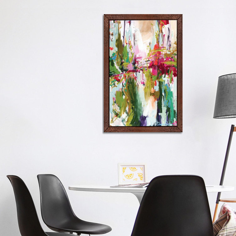 Point Of Attraction by Amira Rahim - Floater Frame Painting on Canvas