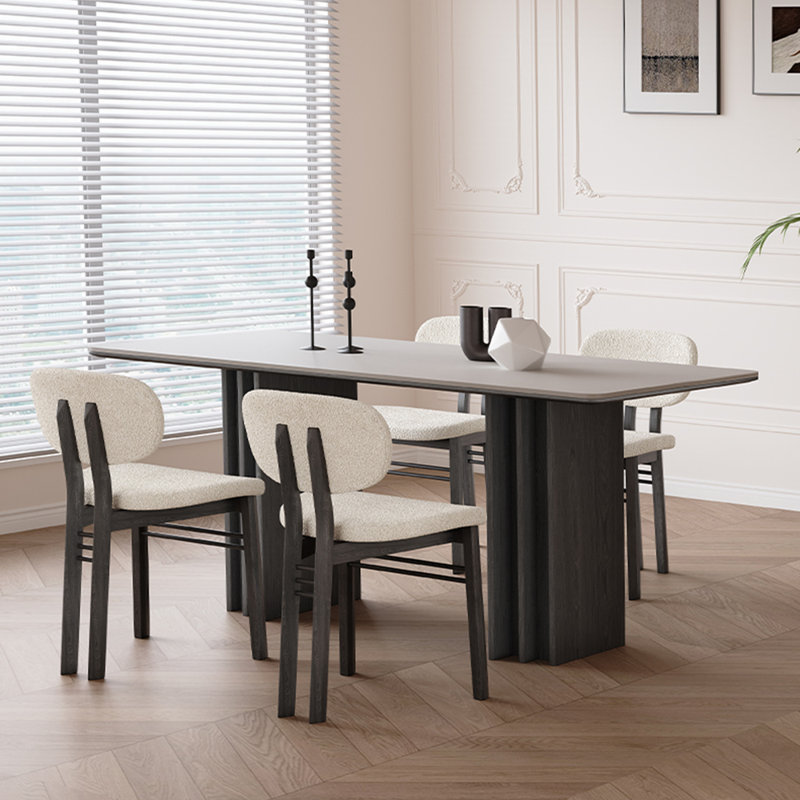 Table de salle à manger rectangulaire French French, H 29,5 po x L 59 po x l 31,5 po