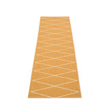 Max Geometric Area Rug in Ochre/White