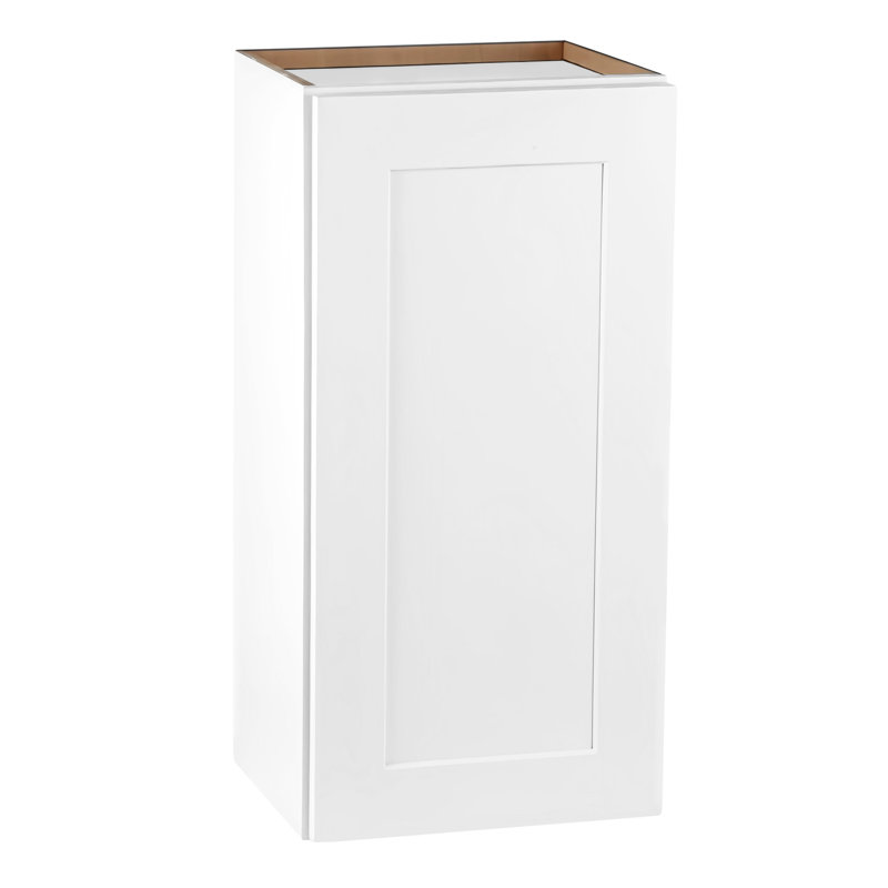 Armoire murale blanche en bois massif à une porte, 2 tablettes pour la buanderie de cuisine, l 21 po x P 36 po, en caoutchouc, armoire à assemblage rapide en bois, tablettes réglables, salle de bain, fermeture en douceur, facile à installer