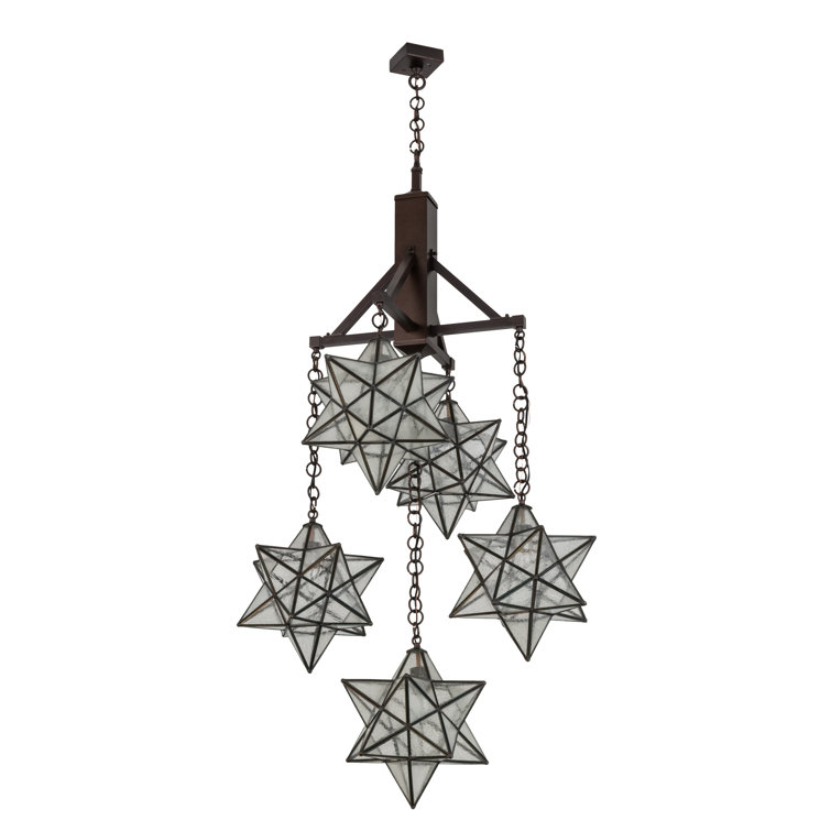Beaudin 5 - Light Geometric Chandelier