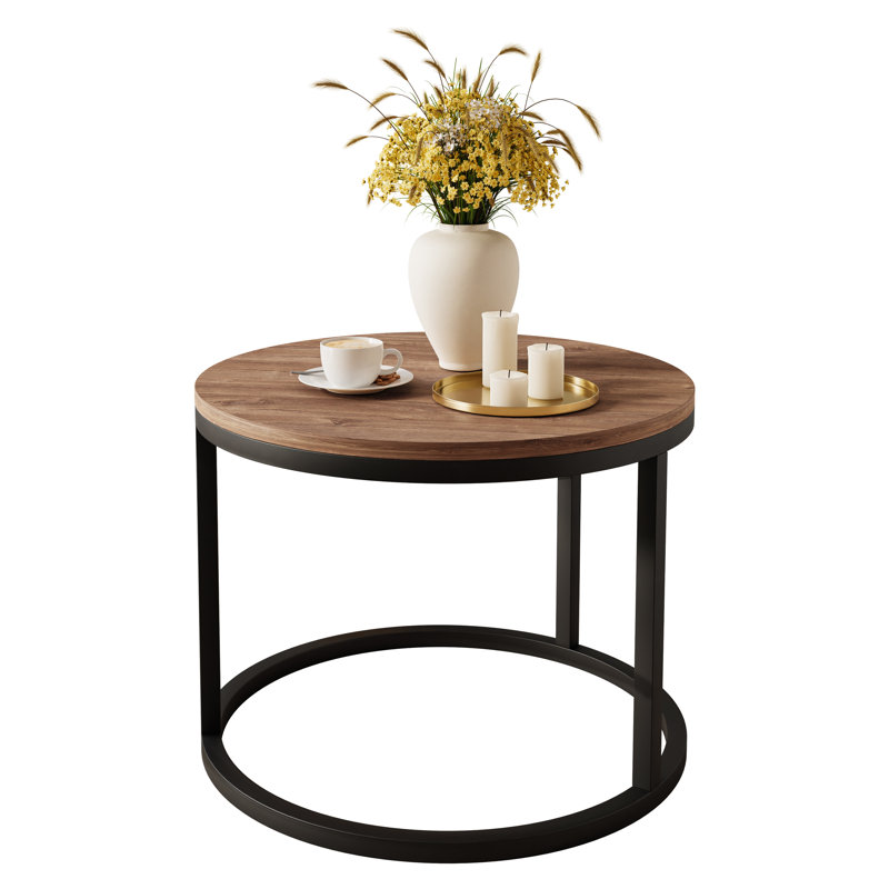 Candance Frame Coffee Table, Black, Stirling Oak