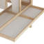 34.9"W X19.7"D X36.6"H Multi-Chamber Small Animal Hutch