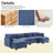 Redenius U-shape Boucle Upholstered Sectional Sofa With Armrest-107084688