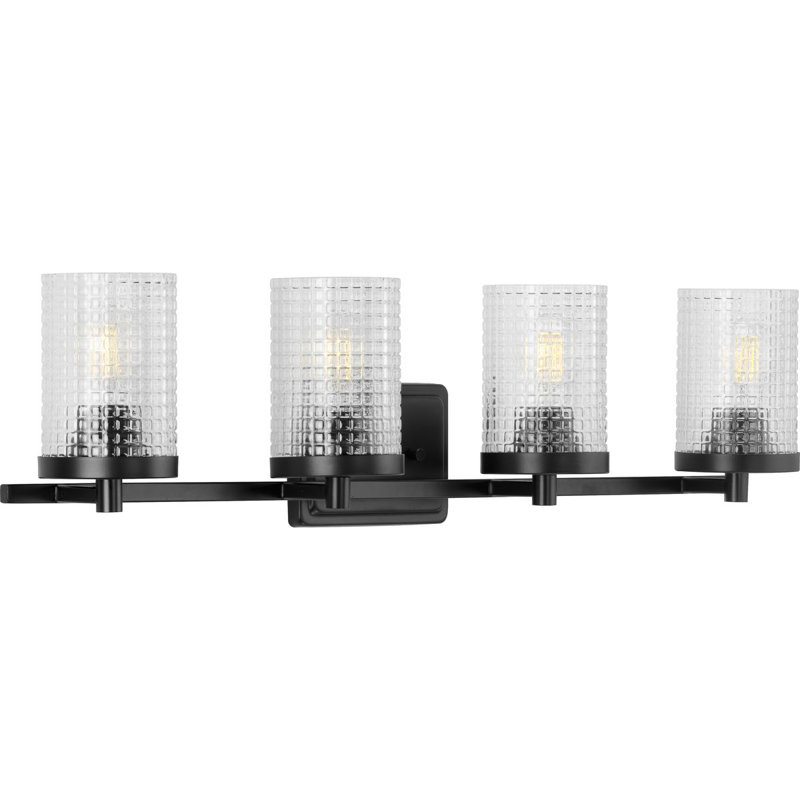 Éclairage pour meuble-lavabo 4 lumières Avni, Noir