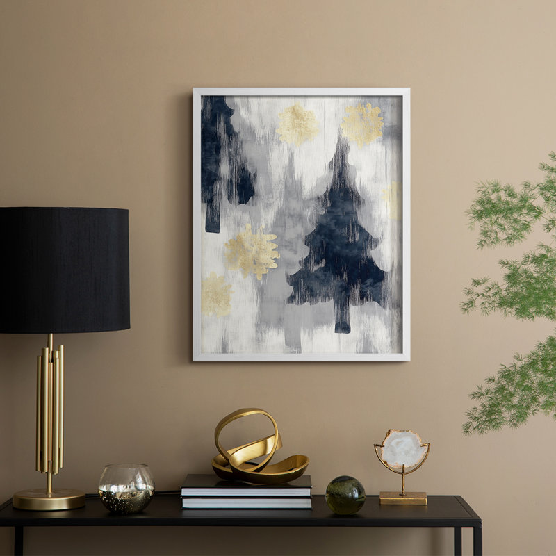 Christmas Holiday Art CCLXXXI Framed Print - Solid Wood, H 15 po x l 12 po, Blanc