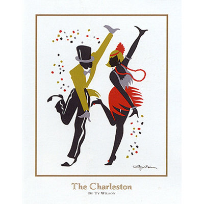 Reproduction d’art graphique sur papier « the Charleston » par Ty Wilson