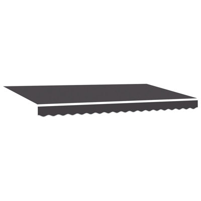 17 Stories Polyester Cover Retractable Patio Awning