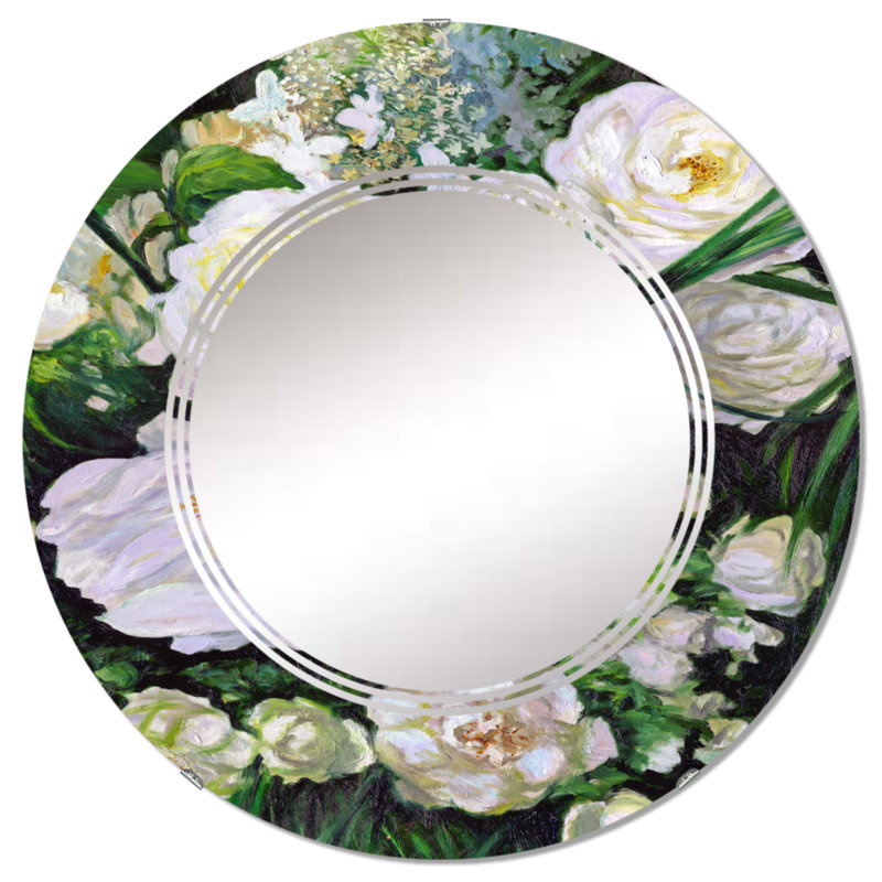 Miroir de salle de bain mural rond, 24 po x 24 po