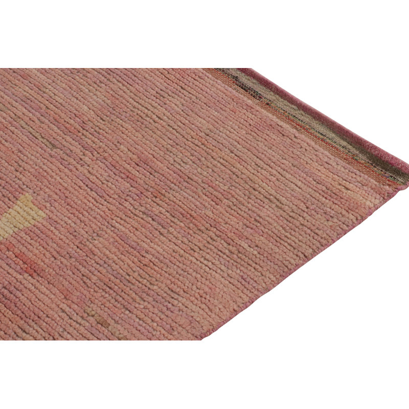 Moroccan Hand Knotted Area Rug, Rectangle 5' x 7'
