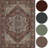 Bohemian Vintage Area Rug Washable Non Slip Moroccan Plant Floral Indoor Rug-426136622
