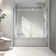 6063 Brushed Nickel Frameless One Fixed And One Shifted Shower Door,70MM 304 Stainless Steel Large Pulleys With Adjustable Soft Closing Function,With Nano Easy Cleaning,Stick Explosion-Proof Menbrance