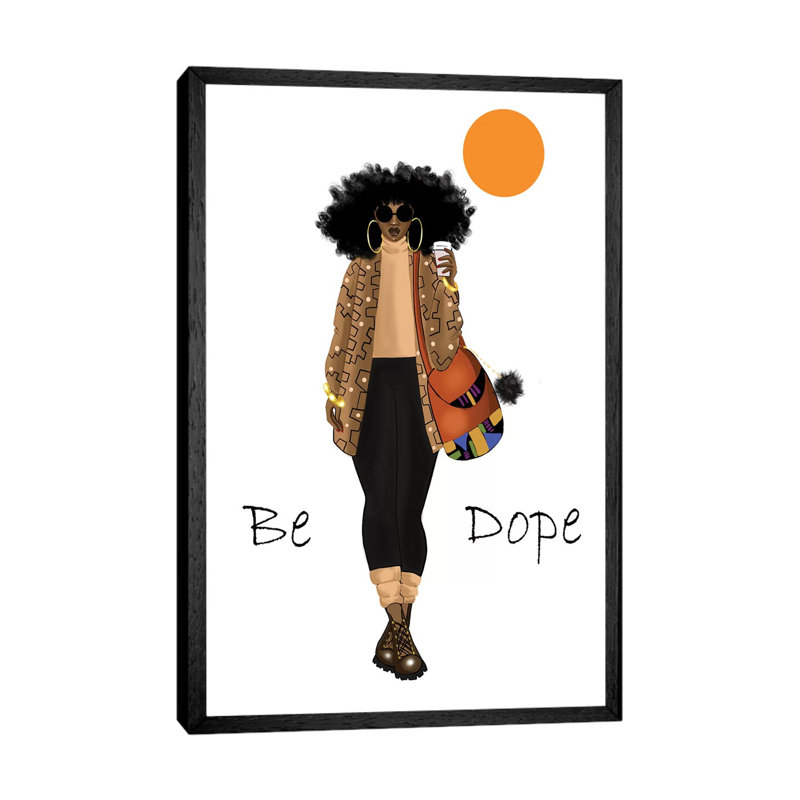 Be Dope - Print on Canvas, Black Framed, 66.04 cm H x 45.72 cm W
