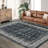 Area Rugs Vintage Floral Area Rug Washable, Low Pile, Non-Slip, mark Resistant Carpet for Living Room, Bedroom, Dining Room, Home Office-1762976353-1762976375