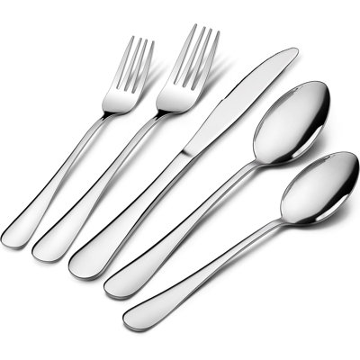 Latitude Run® Nykerria Stainless Steel Flatware Set - Service for 8