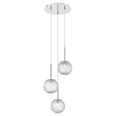 Barrington - Mini-luminaire suspendu à 3 lumières de 12 po - Ampoule non incluse - 