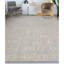 Wool Geometric Area Rug in Dark Gray-106951387