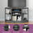 Kaitee 47W Corner TV Stand with LED Lights Media Storage for TVs up to 55" -173835902