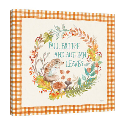 «Autumn Friends VI Pattern VD» par Mary Urban, reproduction sur toile tendue