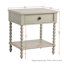 Table de chevet crème antique Voir ci-dessous-235935035