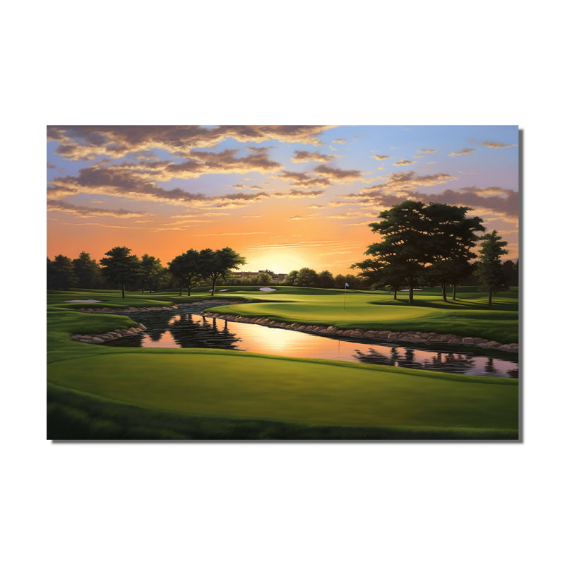 Golf Dawn On The Put II - Sports, reproduction d'art mural