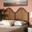 Ashby Woven Rattan Double Arched King Headboard In Brown Finish, 49.84" H X 77.97" W X 0.63" D-1598048533