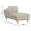 Chaise longue rembourrée Rudi