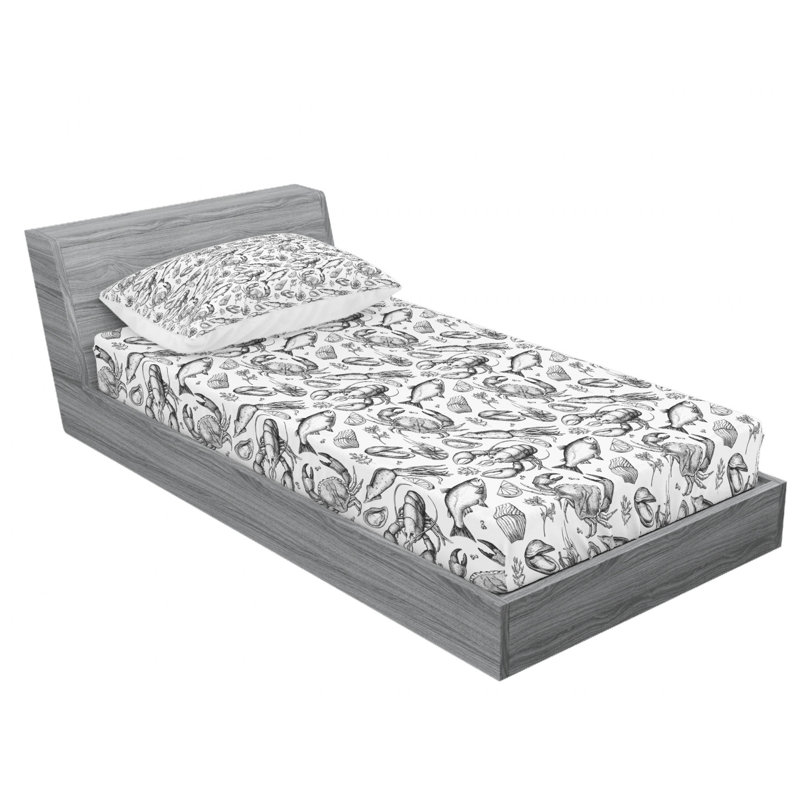 Microfiber Sheet Set, Twin XL Sheet Set with Fitted Sheet