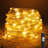 Aaraf 82' Led String Lights Clear Rubber Strand 8 Mode Adapter Indoor Outdoor-639366244