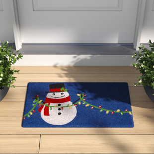 Christmas Door Mats Xmas Doormat Outdoor Rug Non-Slip Floor Mats Santa and  Gift Printed Decorative Entrance Door Rugs for Christmas Indoor Outdoor  Bathroom Kitchen Decoration,17.7 x 29.5 Inch(Green)